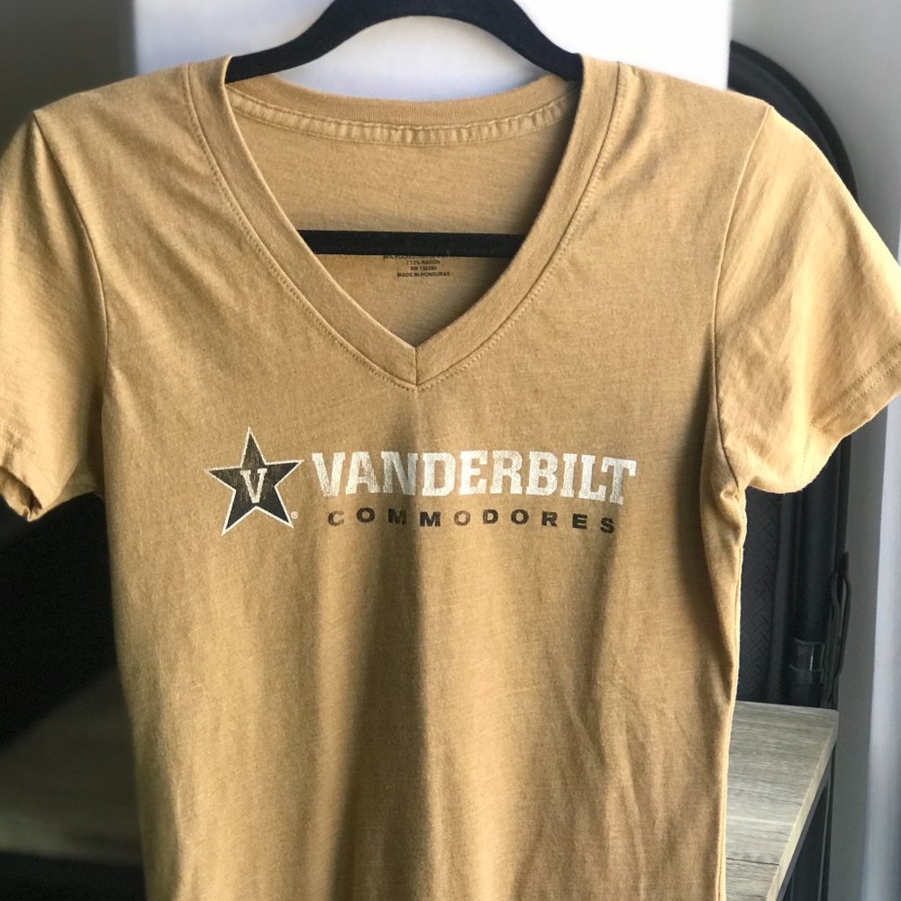 (3/$25) Vanderbilt Commodores Gold T-shirt
